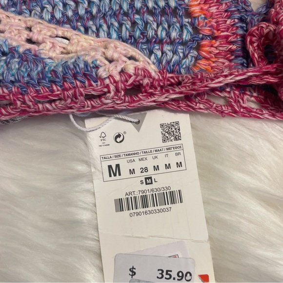 NWT Zara Knit Crop Top - Picture 4 of 4